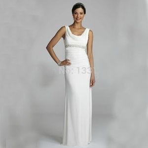 Wedding Dress Ivory Cowl Neck